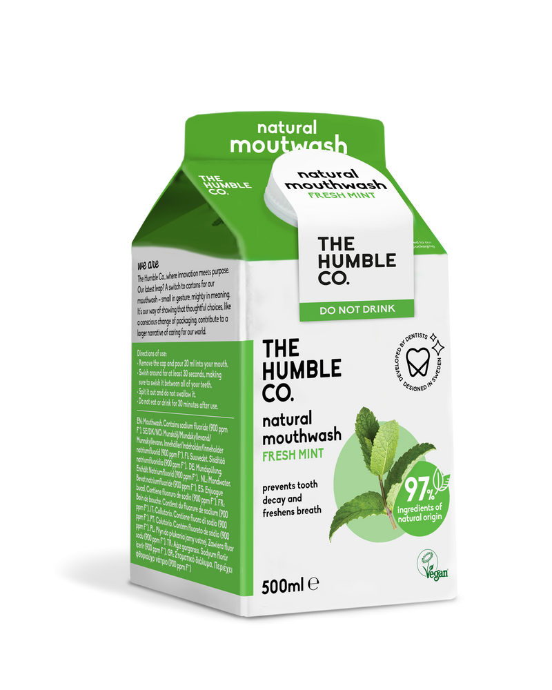 Humble Natural Mouthwash - fresh mint - The Humble Co.